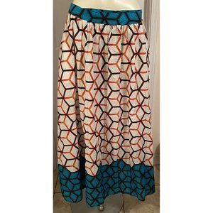 Truworths skirt Geometric Design Lined Size 38 Large Made In South Africa